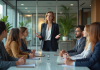 Compétence de leadership : définition et importance dans la gestion d’équipe Femme en réunion d'affaires dans un bureau moderne